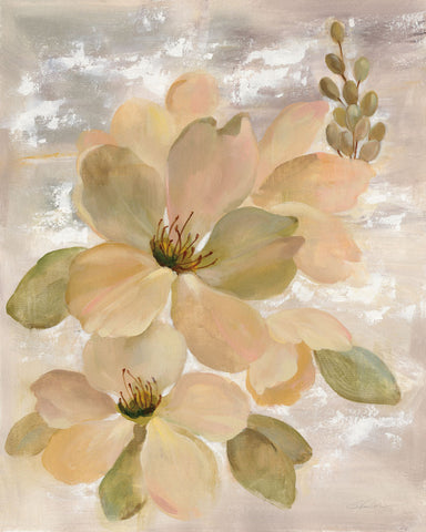 White on White Floral II - Wall Art - By Silvia Vassileva- Gallery Art Company