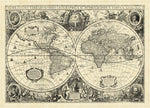 Vintage World Map - Wall Art - By Unknown- Gallery Art Company