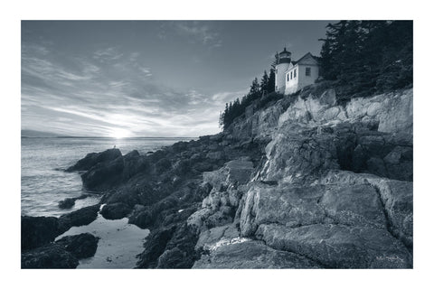 Bass Harbor Head Sunset - Wall Art - By Alan Majchrowicz- Gallery Art Company