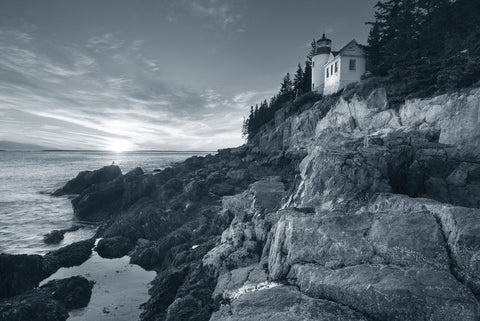 Bass Harbor Head Sunset no Border - Wall Art - By Alan Majchrowicz- Gallery Art Company