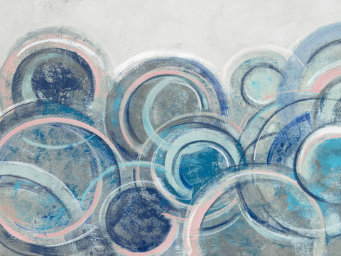 Variation Blue Grey Pink Crop - Wall Art - By Silvia Vassileva- Gallery Art Company