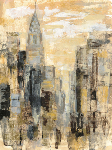 Manhattan Gray and Gold I - Wall Art - By Silvia Vassileva- Gallery Art Company