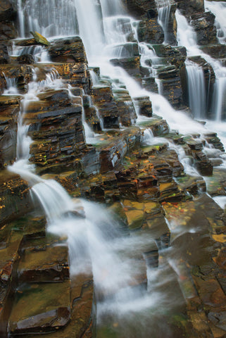 Falls on McDonald Creek color - Wall Art - By Alan Majchrowicz- Gallery Art Company