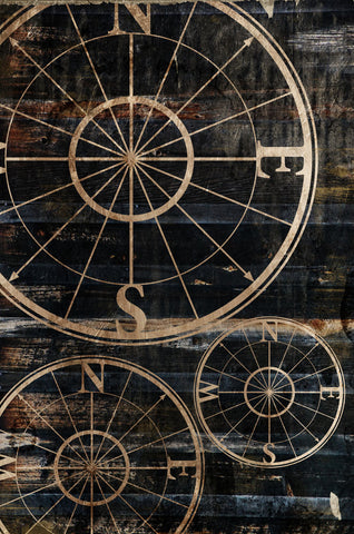 Wooden Compass - Wall Art - By Jace Grey- Gallery Art Company