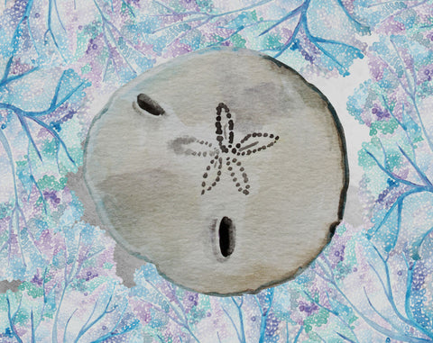 Sand Dollar - Wall Art - By Boho Hue Studio- Gallery Art Company