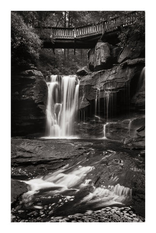 Elakala Falls West I BW - Wall Art - By Alan Majchrowicz- Gallery Art Company