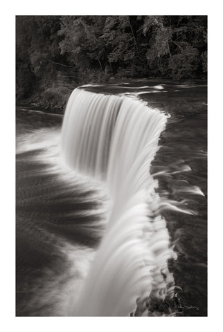 Tahquamenon Falls Michigan II BW - Wall Art - By Alan Majchrowicz- Gallery Art Company