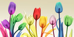 Floral Rainbow Splurge - Wall Art - By Albert Koetsier- Gallery Art Company