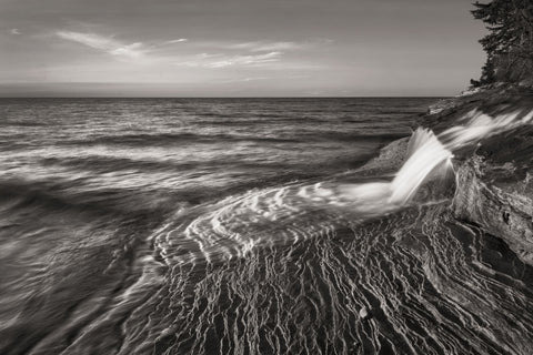 Pictured Rocks Michigan II BW - Wall Art - By Alan Majchrowicz- Gallery Art Company