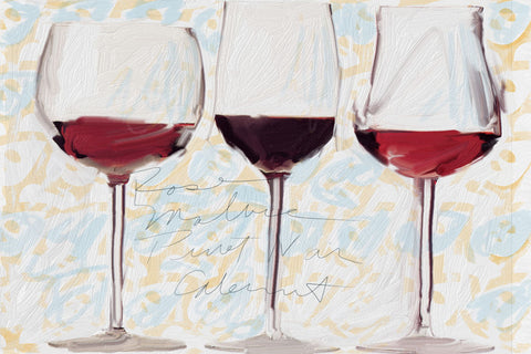 Three Glasses - Wall Art - By Sarah Butcher- Gallery Art Company