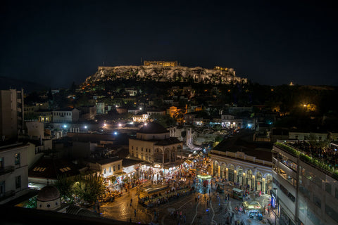 Acropolis Night 1 - Wall Art - By Vladimir Kostka- Gallery Art Company