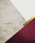 Beige Burgundy Mountains - Wall Art - By Urban Epiphany- Gallery Art Company