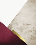 Beige Burgundy Mountains 3 - Wall Art - By Urban Epiphany- Gallery Art Company