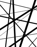 BW Geo Lines 1 - Wall Art - By Urban Epiphany- Gallery Art Company