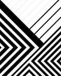 BW Geo Lines 3 - Wall Art - By Urban Epiphany- Gallery Art Company