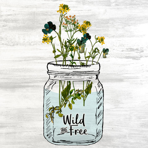 Wildflower Jar 3 - Wall Art - By Kimberly Allen- Gallery Art Company