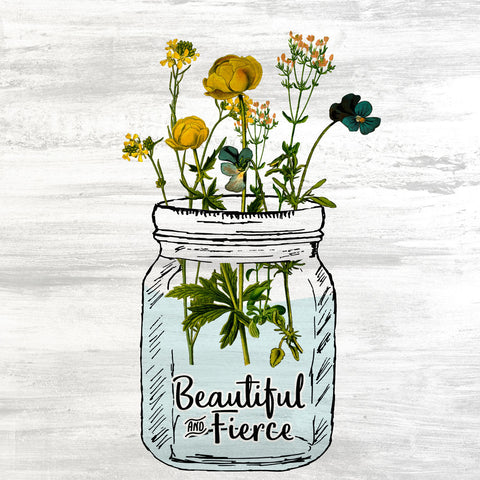 Wildflower Jar 4 - Wall Art - By Kimberly Allen- Gallery Art Company