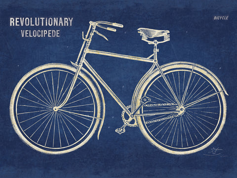 Blueprint Bicycle v2 - Wall Art - By Sue Schlabach- Gallery Art Company