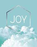 Love Joy Geo Turquoise 3 - Wall Art - By Urban Epiphany- Gallery Art Company