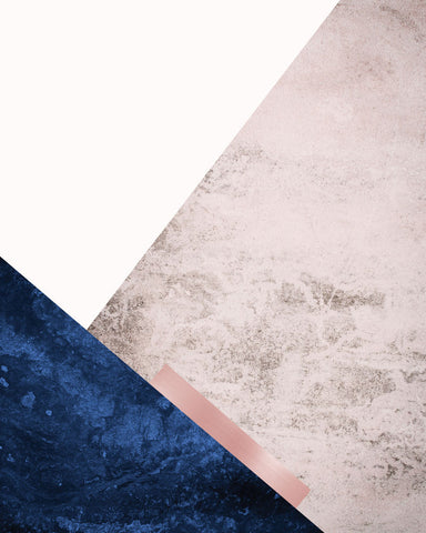 Pink Navy Mountains 3 - Wall Art - By Urban Epiphany- Gallery Art Company