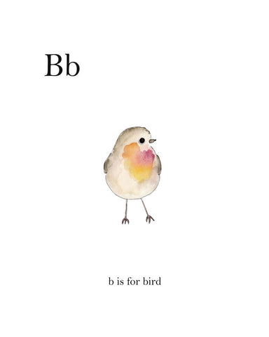 B is for Bird - Wall Art - By Leah Straatsma- Gallery Art Company