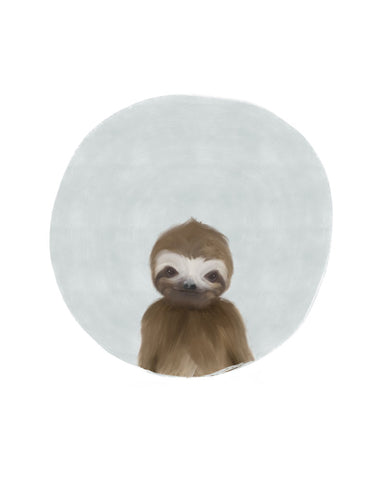 Baby Sloth - Wall Art - By Leah Straatsma- Gallery Art Company