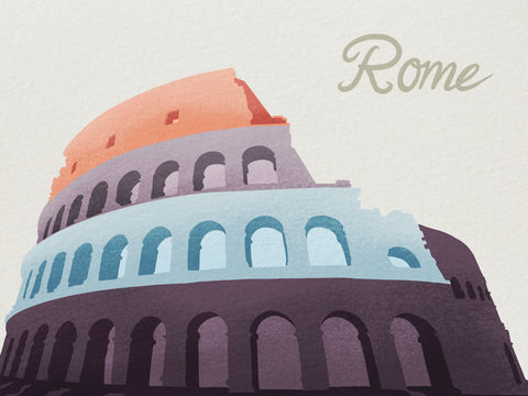 Colorful Rome 1 - Wall Art - By Marcus Prime- Gallery Art Company