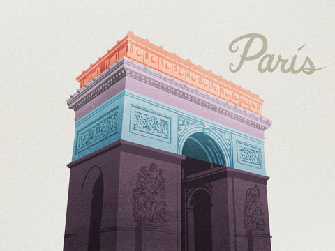 Colorful Paris 1 - Wall Art - By Marcus Prime- Gallery Art Company
