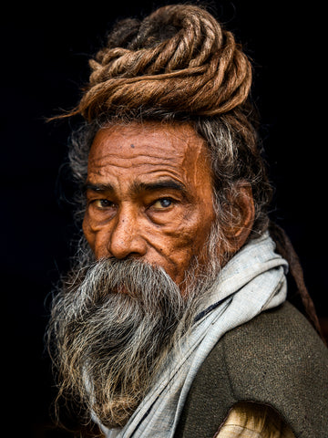 Portrait of a Sadhu... - Wall Art - By Rakesh J.V- Gallery Art Company