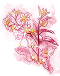 Water Inked Florals - Wall Art - By Onrei- Gallery Art Company