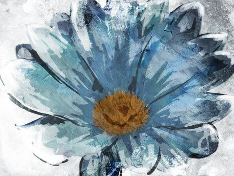 Sketched Blue Flower - Wall Art - By Onrei- Gallery Art Company