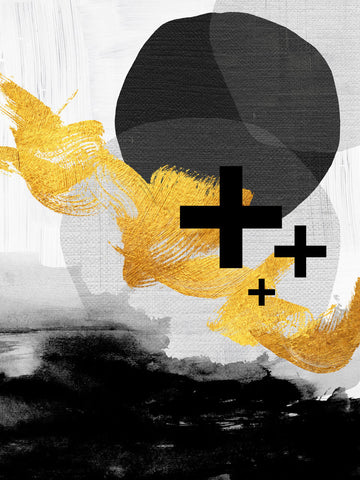 ScandiBlackWhiteGold - Wall Art - By Urban Epiphany- Gallery Art Company