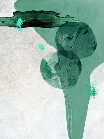 Scandi Minimalist Abstract TEAL - Wall Art - By Urban Epiphany- Gallery Art Company