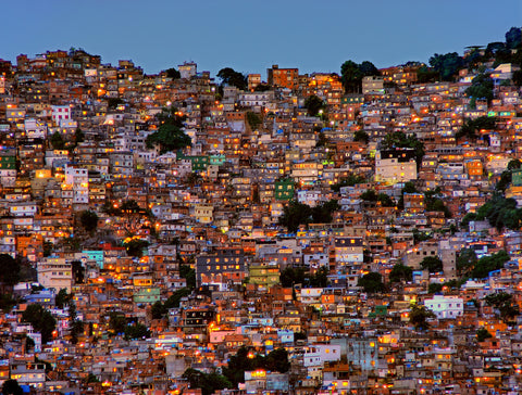 Nightfall in the Favela da Rocinha - Wall Art - By Adelino Alves- Gallery Art Company