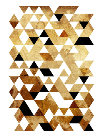Golden Triangles Mate - Wall Art - By Onrei- Gallery Art Company