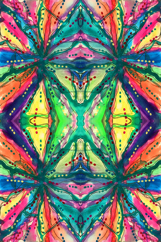 Kaleidoscope Abstract Pattern - Wall Art - By Debbie Pearson- Gallery Art Company