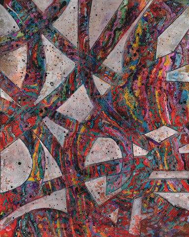 Paint Splattered Roads - Wall Art - By Smith Haynes- Gallery Art Company