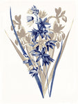 Indigo Flowers Three - Wall Art - By Jace Grey- Gallery Art Company