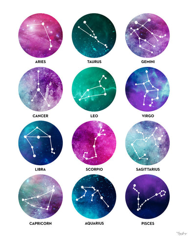 Zodiac - Wall Art - By Kyra Brown- Gallery Art Company