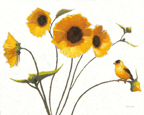 Sunny Flowers IV Light - Wall Art - By Shirley Novak- Gallery Art Company
