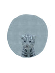 Baby White Tiger Circle - Wall Art - By Leah Straatsma- Gallery Art Company