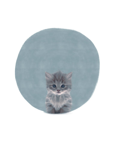 Baby Circle Kitten Circle - Wall Art - By Leah Straatsma- Gallery Art Company