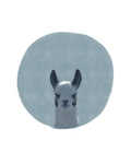 Baby Llama Circle - Wall Art - By Leah Straatsma- Gallery Art Company