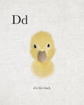 D is for duck - Wall Art - By Leah Straatsma- Gallery Art Company