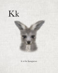 K is for Kangaroo - Wall Art - By Leah Straatsma- Gallery Art Company