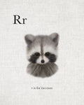 R is for Raccoon - Wall Art - By Leah Straatsma- Gallery Art Company