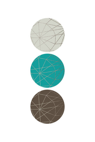 Beige Mint Geometric 1 - Wall Art - By Urban Epiphany- Gallery Art Company