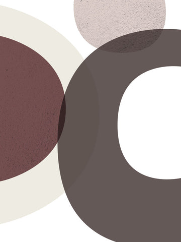 MidCentury ColorDew Burgundy - Wall Art - By Urban Epiphany- Gallery Art Company