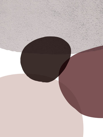 MidCentury ColorDew Burgundy9 - Wall Art - By Urban Epiphany- Gallery Art Company