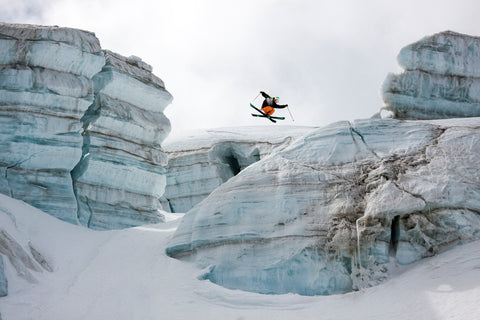 Candide Thovex out of nowhere into nowhere - Wall Art - By Tristan Shu- Gallery Art Company